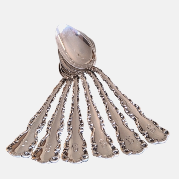 6 Birks Sterling Spoons - Louis Pattern - Picture 1 of 5